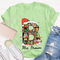 Custom Name Holiday T-Shirt, Personalized Christmas Shirt, Matching Family Xmas Tee, Festive Winter Holiday Graphic Shirt