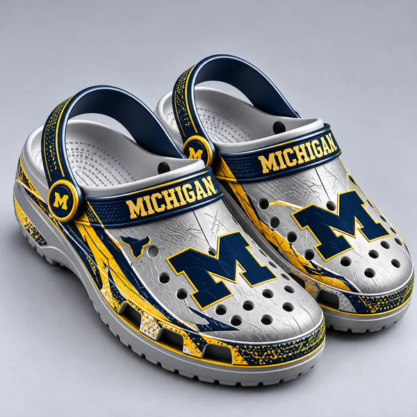 MICH Block M - Maize and Navy Statement Clogs - main