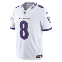 Baltimore Ravens Lamar Jackson White Stitched Limited Jersey
