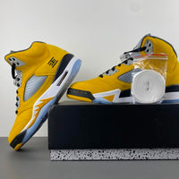 Low Top Sneakers, Yellow Colorway, Lace Up Design, Casual Gift for Sneaker Fans