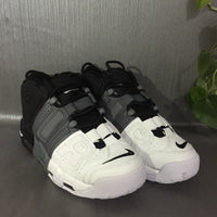Basketball Shoes, White Black Gray Colorway, Gradient Colorway, Lettering Design, Lace Up Design, Casual Gift for Shoe Lovers