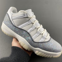 Low Top Sneakers, White Gray Colorway, Snake Pattern, Lace Up Design, Casual Gift for Sneaker Fans