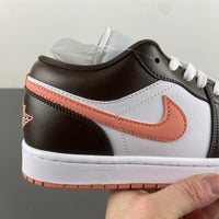 Low Top Sneakers, White Black Orange Colorway, Lace Up Design, Casual Gift for Sneaker Fans