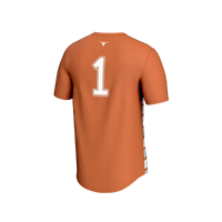 #1 Texas Longhorns Lightweight Soccer Fashion Jersey - Texas Orange
