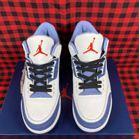 Low Top Sneakers, Blue White Colorway, Lace Up Design, Casual Gift for Sneaker Fans