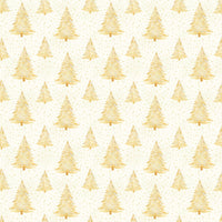 Twinkle Pines Holiday Gift Wrap, Golden Pine Tree Christmas Wrapping Paper, Winter Fir Tree Present Wrap, Elegant Xmas Gift Wrap Roll