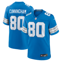 Detroit Lions Malik Cunningham Blue Team Game Jersey