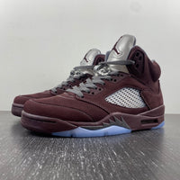 Sneakers, Burgundy Colorway, Leather Footwear, Lace Up Design, Casual Gift for Sneaker Fans