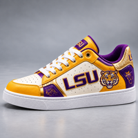Purple and Gold Standard - LSU Low Top Sneakers