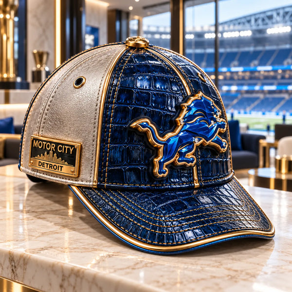 DET - Motor City Emblem in Blue and Gold - main