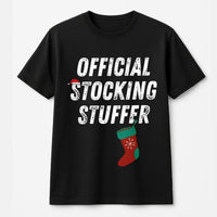 Humorous Sarcastic Holiday Graphic Tee, Stocking Stuffer Christmas T-Shirt, Santa Naughty List Xmas Shirt, Adult Humor Christmas Party Top
