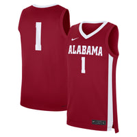 #1 Alabama Crimson Tide Road Replica Jersey - Crimson