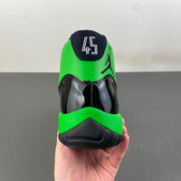 Low Top Sneakers, Black Green Colorway, Patent Leather Footwear, Lace Up Design, Casual Gift for Sneaker Fans