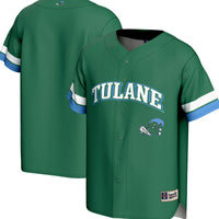 Tulane Green Wave Spirit Baseball Jersey - Green