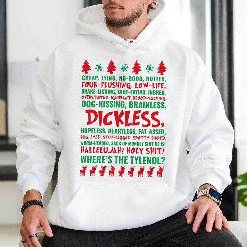 Iconic Holiday Movie Rant Sweatshirt, Humorous Christmas Quote Hoodie, Retro Humorous Xmas Party Pullover, Humorous Christmas Present for Adults