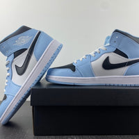 Mid Top Sneakers, White Black Colorway, Lace Up Design, Casual Gift for Sneaker Fans