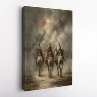 Star of Bethlehem Nativity Poster, Three Wise Men Christmas Wall Art, Christian Holiday Print, Faith Digital Download Home Decor