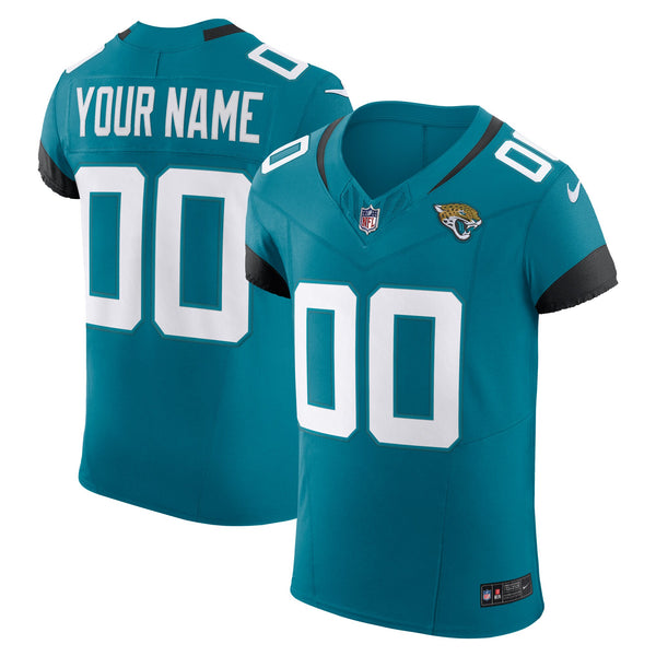 Jacksonville Jaguars Teal Elite Custom Jersey