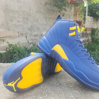 High Top Sneakers, Blue White Colorway, Lace Up Design, Casual Gift for Sneaker Fans