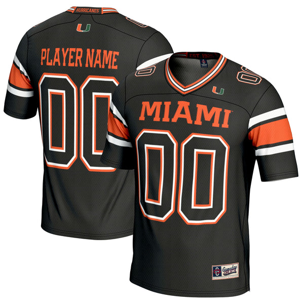 Miami Hurricanes NIL Pick-A-Player Football Jersey - Black