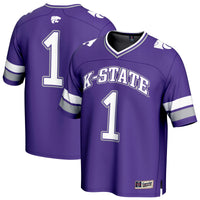 #1 Kansas State Wildcats Lightweight Collegiate Football Fashion Jersey - Purple