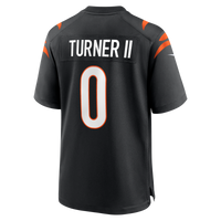 Cincinnati Bengals DJ Turner II Black Team Game Jersey