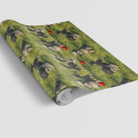 Adorable Puppy Christmas Gift Wrap, Lowchen Dog Wrapping Paper, Lowchen Pet Lover Wrapping Paper, Festive Holiday Dog Present Wrap Roll