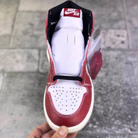 Sneakers, Burgundy White Colorway, Lace Up Design, Casual Gift for Sneaker Fans