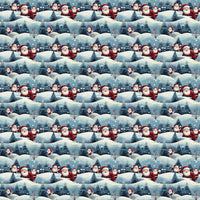 Snowball Fight Holiday Gift Wrap, Retro Santa Christmas Wrapping Paper, Vintage Santa Wrapping Paper Roll, Festive Xmas Gift Wrap Paper
