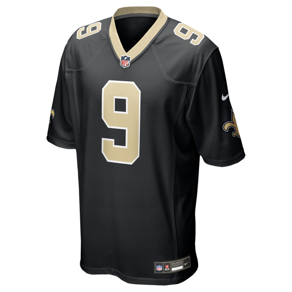 New Orleans Saints Drew Brees Black Team Game Jersey