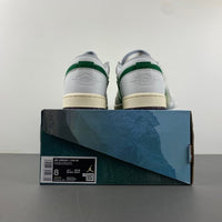 Low Top Sneakers, Neon Green White Colorway, Lace Up Design, Casual Gift for Sneaker Fans