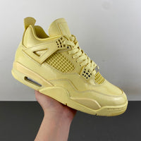 Retro Mid Top Sneakers, Yellow Colorway, Lace Up Design, Casual Gift for Sneaker Fans
