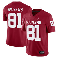 Mark Andrews Oklahoma Sooners Alumni Player Game Jersey - Crimson