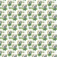 Dog Holiday Gift Wrap, Golden Retriever Christmas Wrapping Paper, Festive Golden Retriever Wrap Paper, Dog Lover Xmas Present Paper Roll