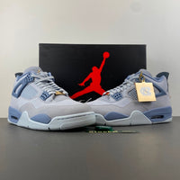 Low Top Sneakers, Gray Blue Colorway, Lace Up Design, Casual Gift for Sneaker Fans
