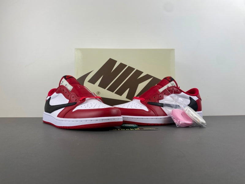 Low Top Sneakers, White Red Colorway, Reverse Hook Design, Lace Up Design, Casual Gift for Sneaker Fans