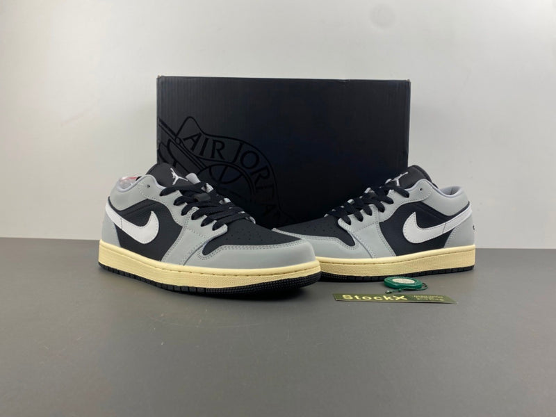 Low Top Sneakers, Off White Black Gray Colorway, Lace Up Design, Casual Gift for Sneaker Fans