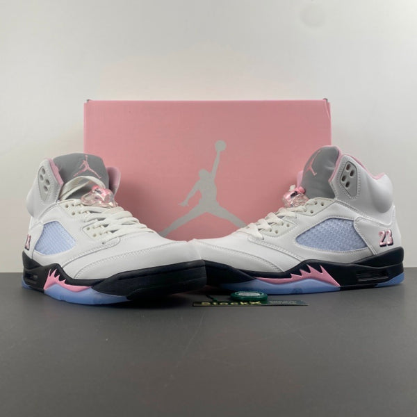 Low Top Sneakers, White Black Pink Colorway, Lace Up Design, Casual Gift for Sneaker Fans