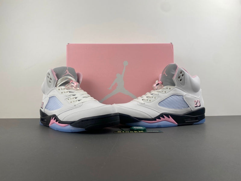 Low Top Sneakers, White Black Pink Colorway, Lace Up Design, Casual Gift for Sneaker Fans