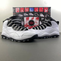 High Top Sneakers, White Black Gray Colorway, Leather Footwear, Lace Up Design, Casual Gift for Sneaker Fans