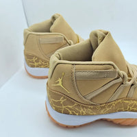 Sneakers, Gold Colorway, Lace Up Design, Casual Gift for Sneaker Fans