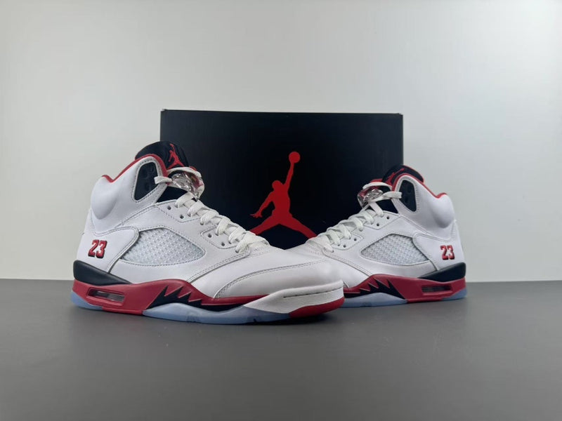 High Top Sneakers, White Black Red Colorway, Lace Up Design, Casual Gift for Sneaker Fans