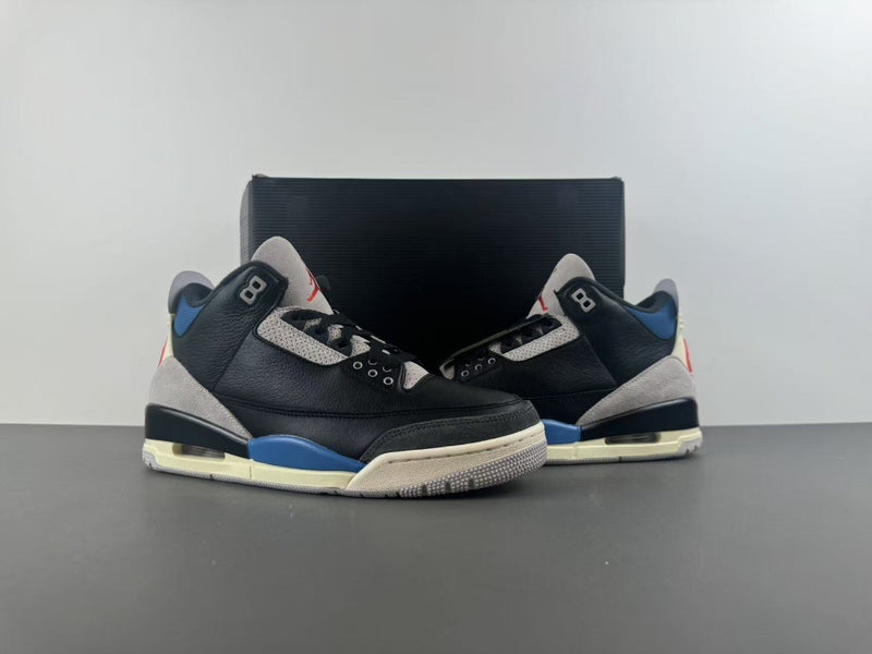 Low Top Sneakers, Blue Black Red Gray Colorway, Lace Up Design, Casual Gift for Sneaker Fans