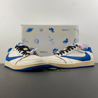 Low Top Shoes, Blue White Colorway, Reverse Hook Design, Lace Up Design, Casual Gift for Shoe Lovers