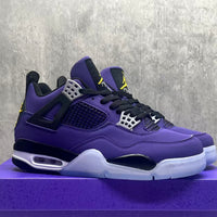 Mid Top Sneakers, Purple Black Colorway, Lace Up Design, Casual Gift for Sneaker Fans