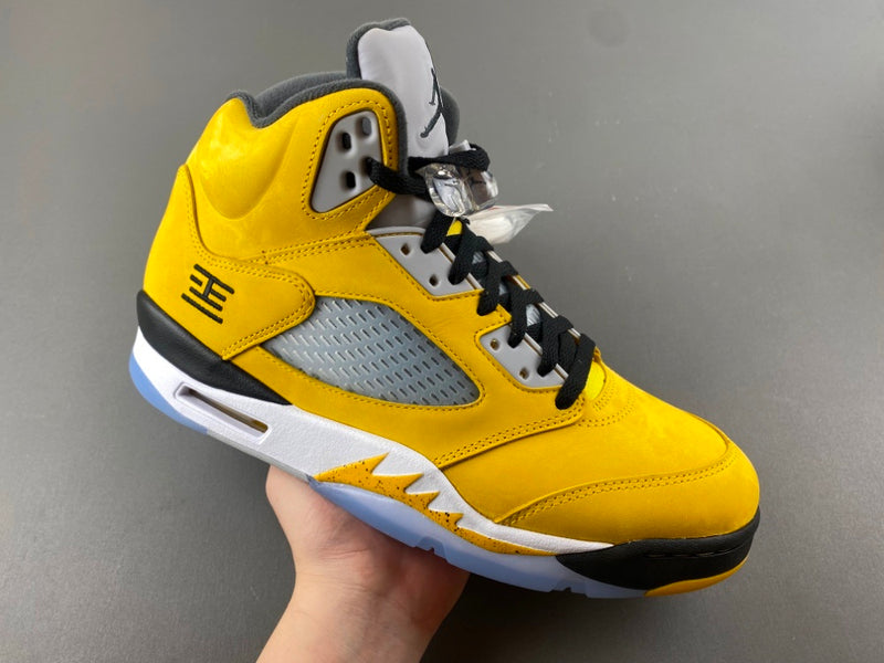 High Top Sneakers, Yellow Colorway, Lace Up Design, Casual Gift for Sneaker Fans