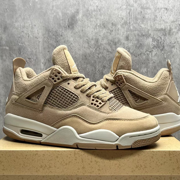Mid Top Sneakers, Beige Colorway, Lace Up Design, Casual Gift for Sneaker Fans