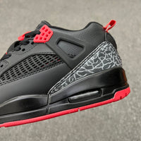 Low Top Sneakers, Black Red Colorway, Lace Up Design, Casual Gift for Sneaker Fans