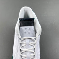 Retro Low Top Sneakers, White Green Colorway, Lace Up Design, Casual Gift for Sneaker Fans