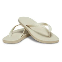 Casual Flip-Flops - Cream White - Style 210089-2Y2